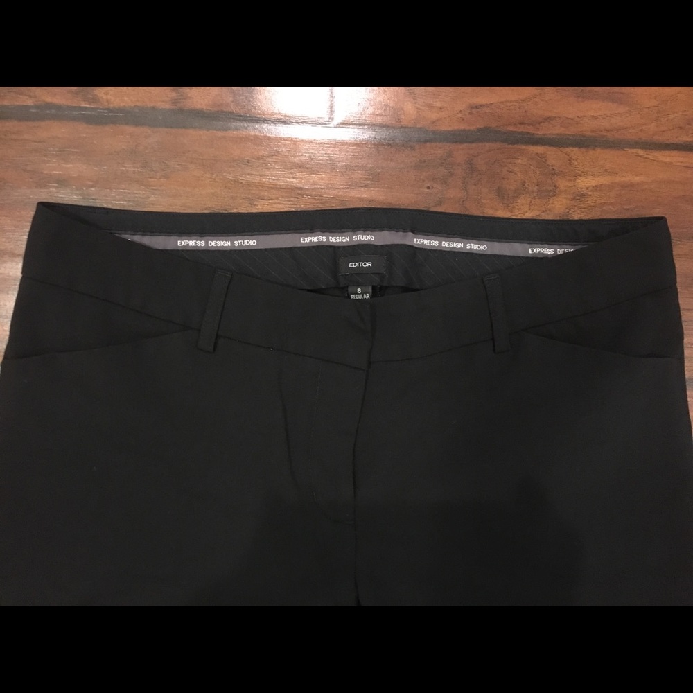 Express Editor Pants Size 8 Regular Black - image 1